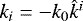Mathematical equation: $k_i=-k_0\hat{k}^i$