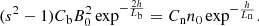 Mathematical equation: $$ \begin{aligned} (s^2 -1) C_{\rm b} B_0^2 \exp ^{-\frac{2 h}{L_{\rm b}}} = C_{\rm n} n_0 \exp ^{-\frac{h}{L_{\rm n}}}. \end{aligned} $$