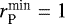 $r_{\textrm{P}}^{\textrm{min}}=1$