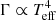 $ \Gamma \propto T_{\rm eff}^4 $
