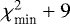 $\chi^2_{\textrm{min}} &#x002B; 9$