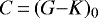 $C\,{=}\,(G{-}K)_0$