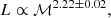 $$ \begin{aligned} L\propto {\mathcal{M} }^{2.22\pm 0.02} , \end{aligned} $$