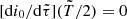 $ [\mathrm{d}i_0/\mathrm{d}\tilde\tau](\tilde T/2)=0 $