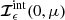 $ {\boldsymbol{\mathcal{I}}}^{\mathrm{int}}_{\epsilon}(0,\mu) $