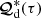 $ {\boldsymbol{\mathcal{Q}}}^\ast_{\rm d}(\tau) $