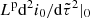 $ L^{\mathrm{p}}\mathrm{d}^2i_0/\mathrm{d}\tilde\tau ^2|_0 $