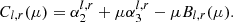 $$ \begin{aligned} C_{l,r}(\mu )=\alpha _2^{l,r} +\mu \alpha _3^{l,r} - \mu B_{l,r}(\mu ). \end{aligned} $$