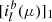 $ [{i}^{b}_{l}(\mu)]_1 $