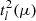 $ t^2_{l}(\mu) $