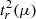 $ t^2_{r}(\mu) $
