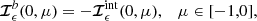 $$ \begin{aligned} {\boldsymbol{\mathcal{I} }}^{b}_\epsilon (0,\mu )= - {\boldsymbol{\mathcal{I} }}^\mathrm{int}_\epsilon (0,\mu ), \quad \mu \in [-1,0], \end{aligned} $$