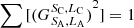 Mathematical equation: $ \sum {[{{(G_{{S_{\rm{A}}},{L_{\rm{A}}}}^{{S_{\rm{C}}},{L_{\rm{C}}}})}^2}]} = 1 $