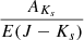 $ \dfrac{A_{K_s}}{E(J-K_s)} $