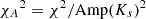 $ {\chi_A}^2 = {\chi}^2/{{\rm Amp}(K_s)}^2 $