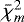 $\bar\chi^2_m$