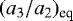 $(a_3/a_2)_{\textrm{eq}}$