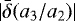 $|\bar{\delta} (a_3/a_2)|$