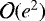 $\mathcal O(e^2)$