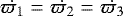 $\dot{{\varpi}_1}=\dot{{\varpi}_2}=\dot{{\varpi}_3}$