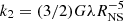 $ k_2=(3/2)G\lambda R_{\mathrm{NS}}^{-5} $