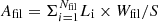 Mathematical equation: $ A_{{\rm fil}} = \Sigma_{i=1}^{N_{{\rm fil}}} L_{\rm i} \times W_{{\rm fil}}/S $