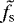 Mathematical equation: $\tilde{f}_{\text{s}}$