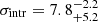 Mathematical equation: $ \sigma_\mathrm{{intr}}=7.8_{+5.2}^{-2.2} $