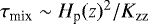 Mathematical equation: $\tau_{\textrm{mix}}\sim H_{\textrm{p}}(z)^2/K_{\textrm{zz}}$