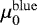 Mathematical equation: $\mu_0^{\mathrm{blue}}$