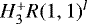 Mathematical equation: $H_3^{+} R(1,1)^{l}$