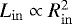 Mathematical equation: $L_{\mathrm{in}} \propto R^2_{\mathrm{in}}$