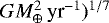 Mathematical equation: $GM_{\oplus}^2\,\textrm{yr}^{-1})^{1/7}$