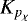 Mathematical equation: $K_{p_{\chi}}$