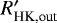 Mathematical equation: $R'_{\textrm{HK,out}}$