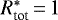 Mathematical equation: $R_{\textrm{tot}}^*\,{=}\,1$
