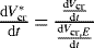 Mathematical equation: $\frac{\mathrm{d}V_{\textrm{cr}}^*}{\mathrm{d}t}\,{=}\,\frac{\frac{\mathrm{d}V_{\textrm{cr}}}{\mathrm{d}t}}{\frac{\mathrm{d}V_{\textrm{cr},E}}{\mathrm{d}t}}$