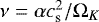 Mathematical equation: $\nu = \alpha c_{\textrm{s}}^2 / \Omega_K$
