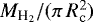 Mathematical equation: $M_{{\textrm{H}_2}}/(\pi\,R_{\textrm{c}}^2)$