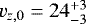 Mathematical equation: $v_{z,0} = 24^{+3}_{-3}$