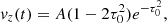 Mathematical equation: $$ \begin{aligned} v_z(t)=A(1-2\tau _0^2)e^{-\tau _0^2} ,\end{aligned} $$