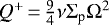 Mathematical equation: $Q^+\,{=}\,\frac{9}{4}\nu\Sigma_{\textrm{p}}\Omega^2$