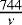 Mathematical equation: $\frac{744}{\nu}$