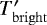 Mathematical equation: $T_{\mathrm{bright}}^{\prime}$