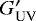 Mathematical equation: $G'_{\textrm{UV}}$