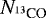 Mathematical equation: $N_{^{13}\textrm{CO}}$