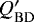 Mathematical equation: $Q^{\prime}_{\mathrm{BD}}$