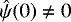 Mathematical equation: $\hat{\psi}(0) \neq 0$