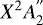 Mathematical equation: $ X^2A^{''}_2 $