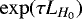 Mathematical equation: $\exp(\tau L_{H_0})$